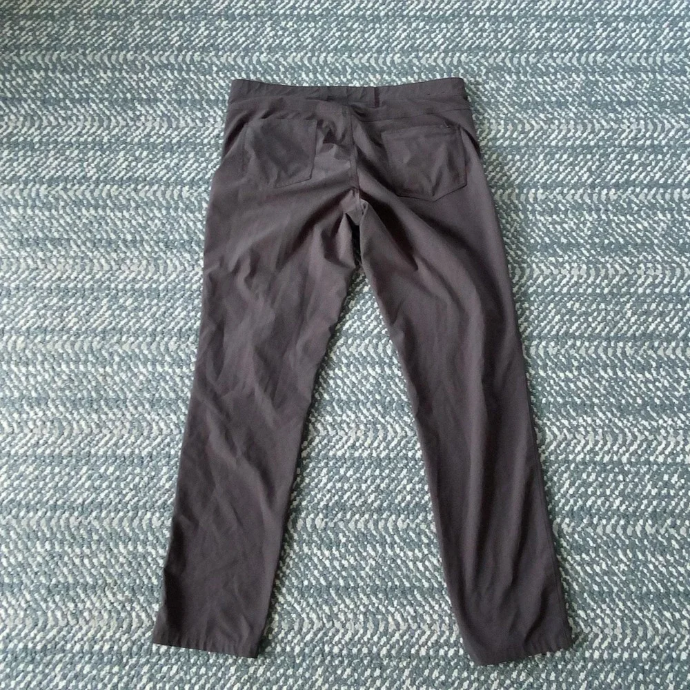Mizzen+Main Helmsman Pants Mens 36x32 Gray Chino Slim Performance Golf Travel